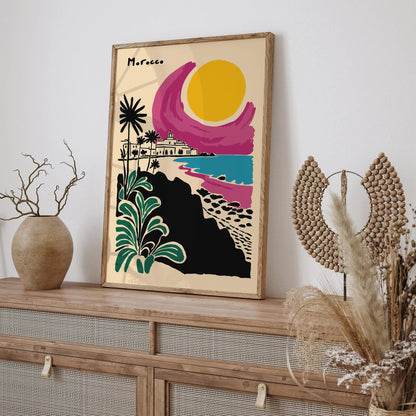 Morocco Travel Poster – Exotic Wall Art Print