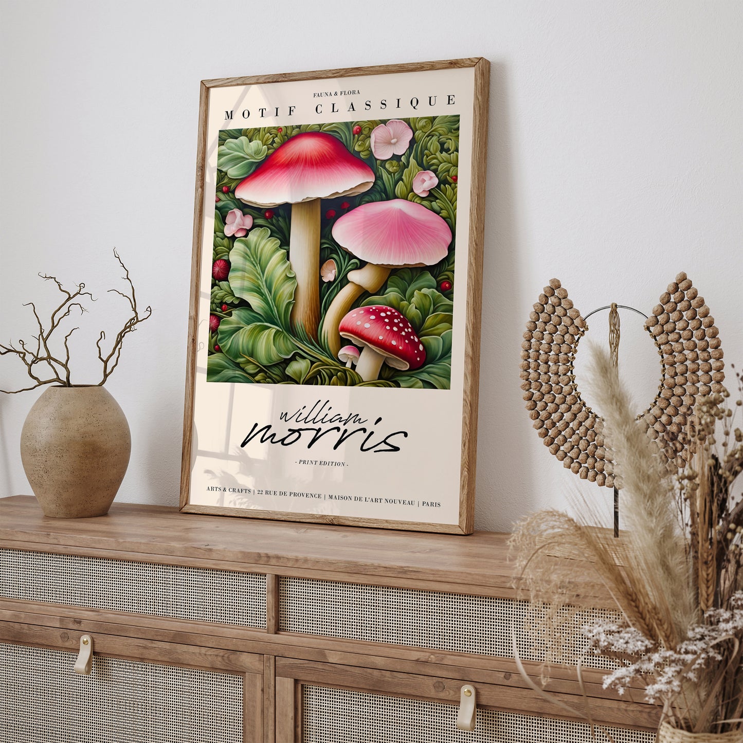 W. Morris Forest Mushrooms Wall Art 2024