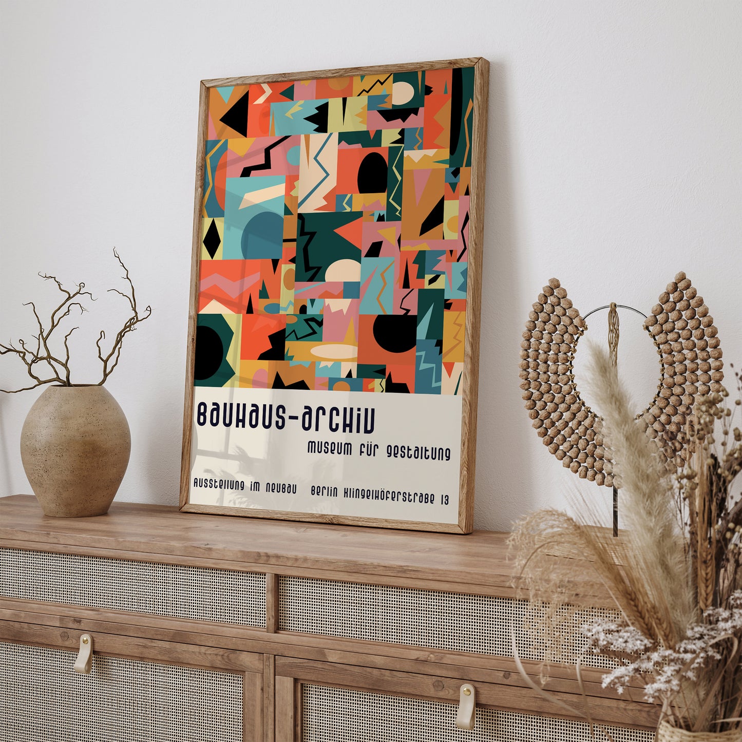 Bauhaus Archiv Retro Exhibition Art Print