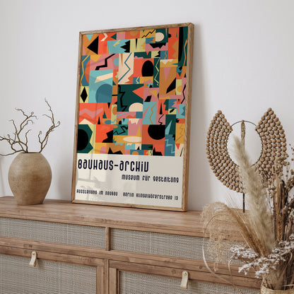 Bauhaus Archiv Retro Exhibition Art Print