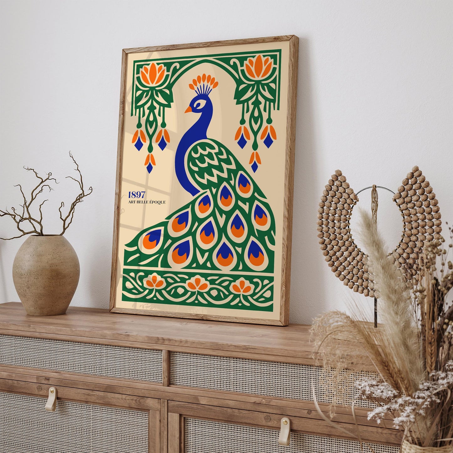 Art Belle Epoque Peacock Wall Art Print