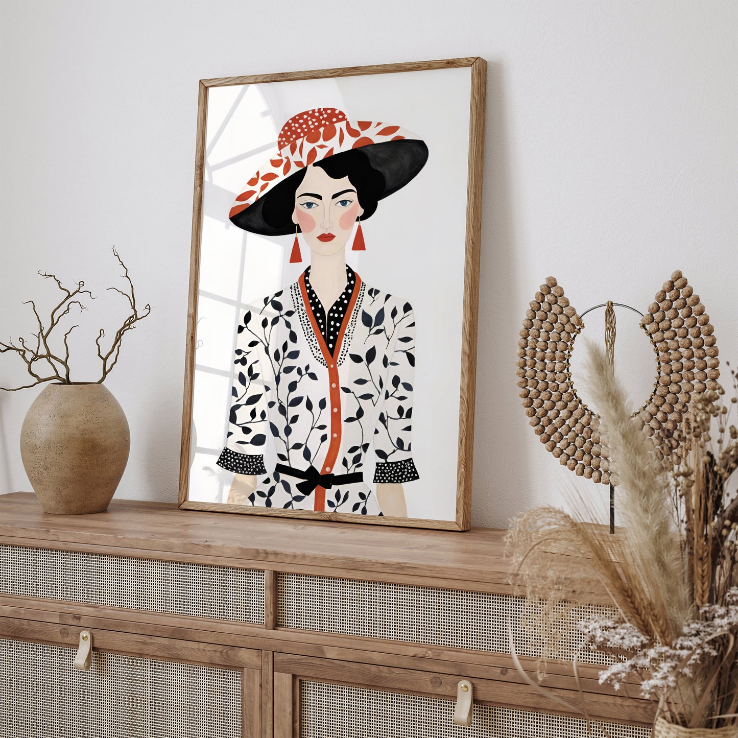 Woman Portrait Vintage Fashion Illustration