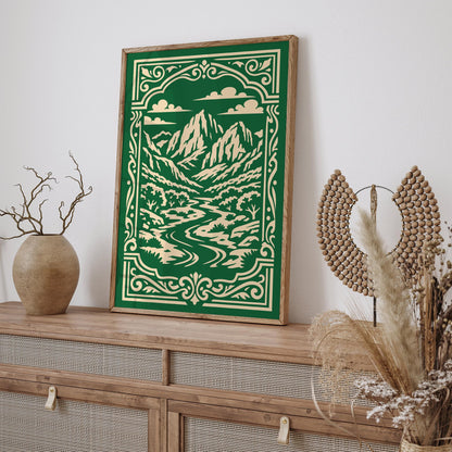 Green Zion National Park Poster