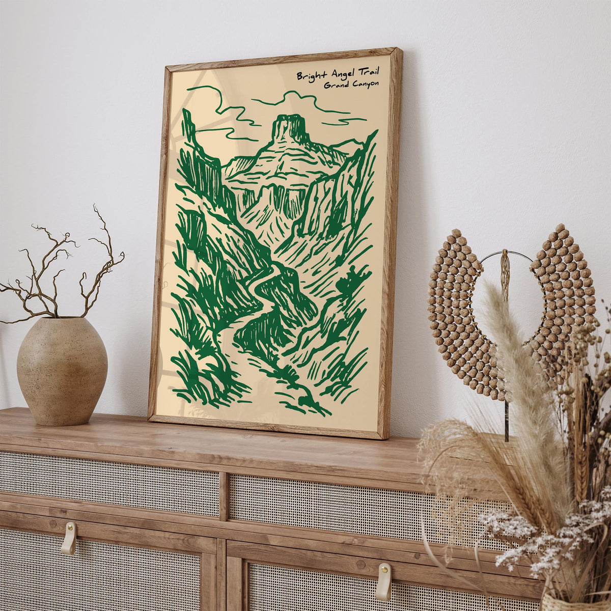 Bright Angel Trail Grand Canyon Poster