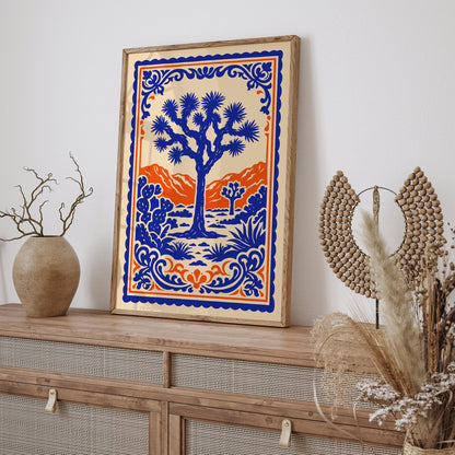 Joshua Tree National Park Palm Springs Travel Poster