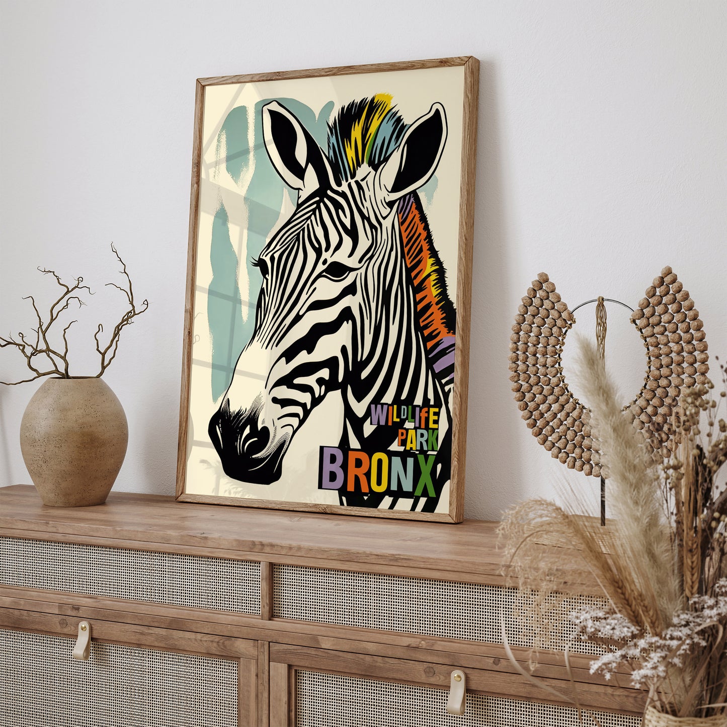 Wildlife Park Bronx Zebra Poster