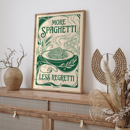 More Spaghetti Less Regretti Poster