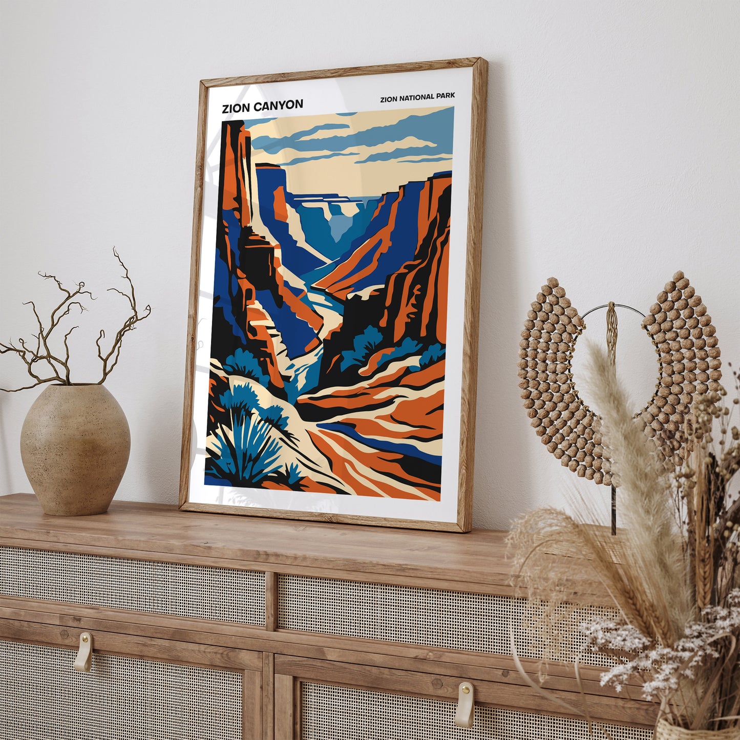 Zion National Park, Travel Art Print 2024