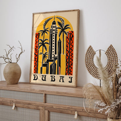 Dubai Eclectic Travel Poster