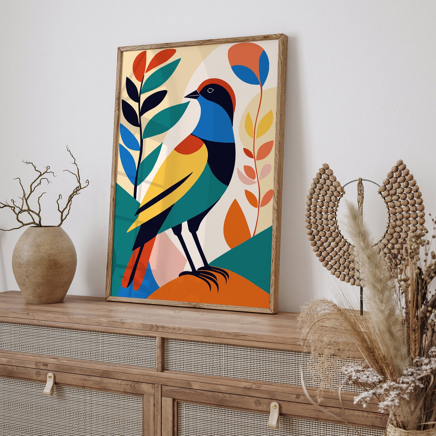 Colorful Bird Kids Room Wall Decor