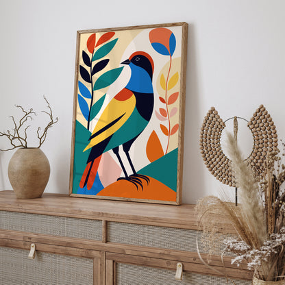 Colorful Bird Kids Room Wall Decor