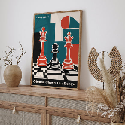 Global Chess Challenge Chicago Poster