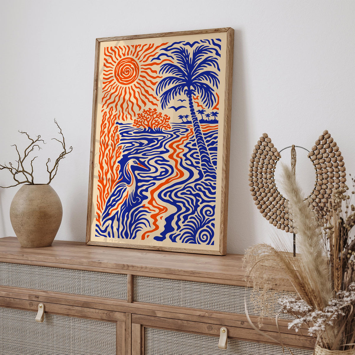 Florida Abstract Landscape Art Poster