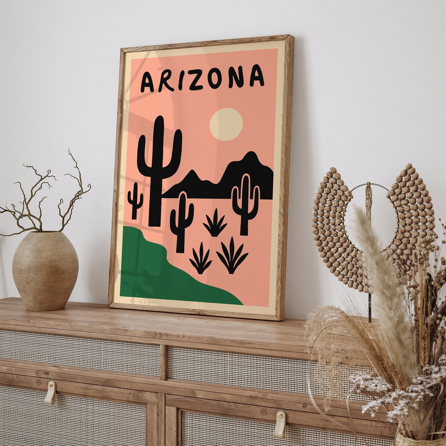 Arizona Mid Century Modern Travel Poster