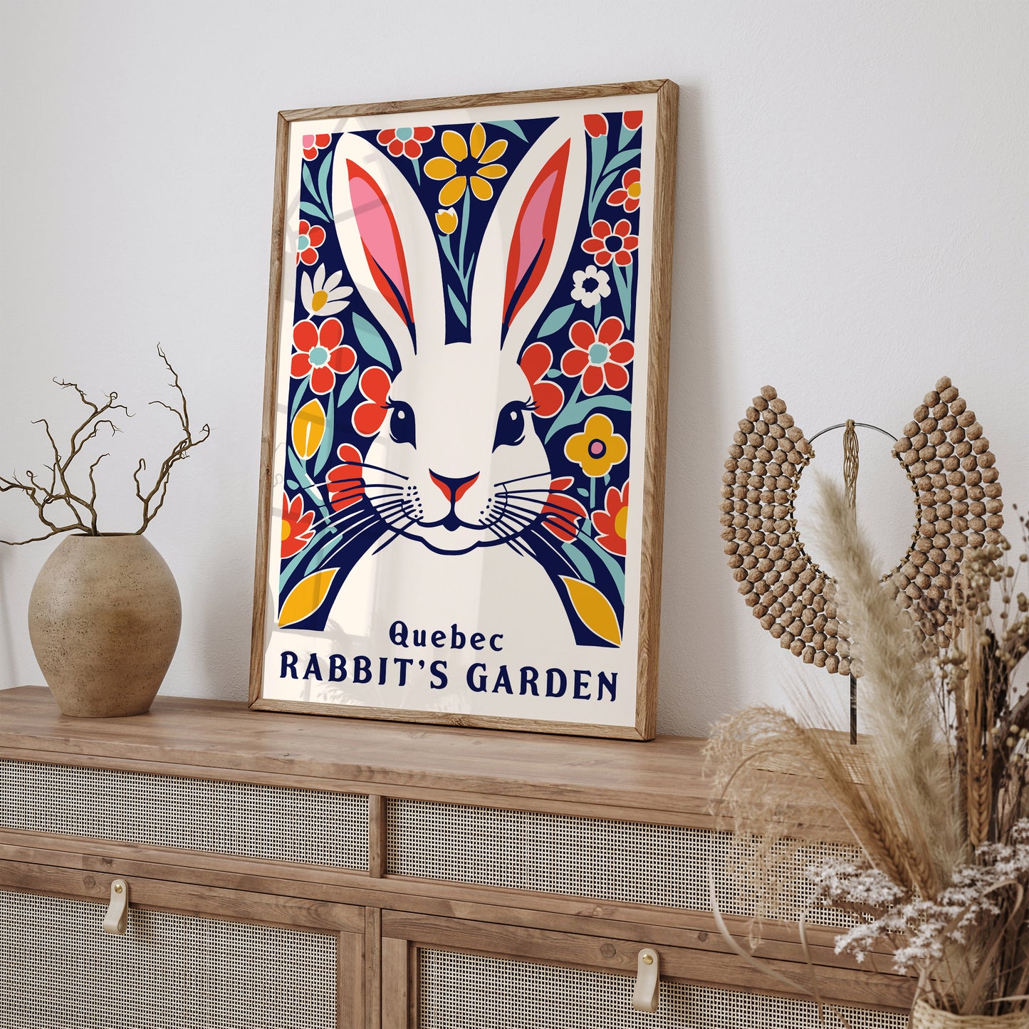 Quebec Rabbit's Garden Art Print