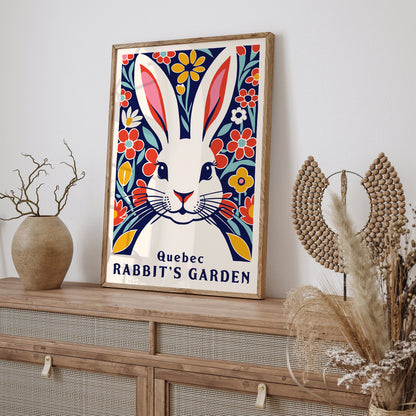 Quebec Rabbit's Garden Art Print