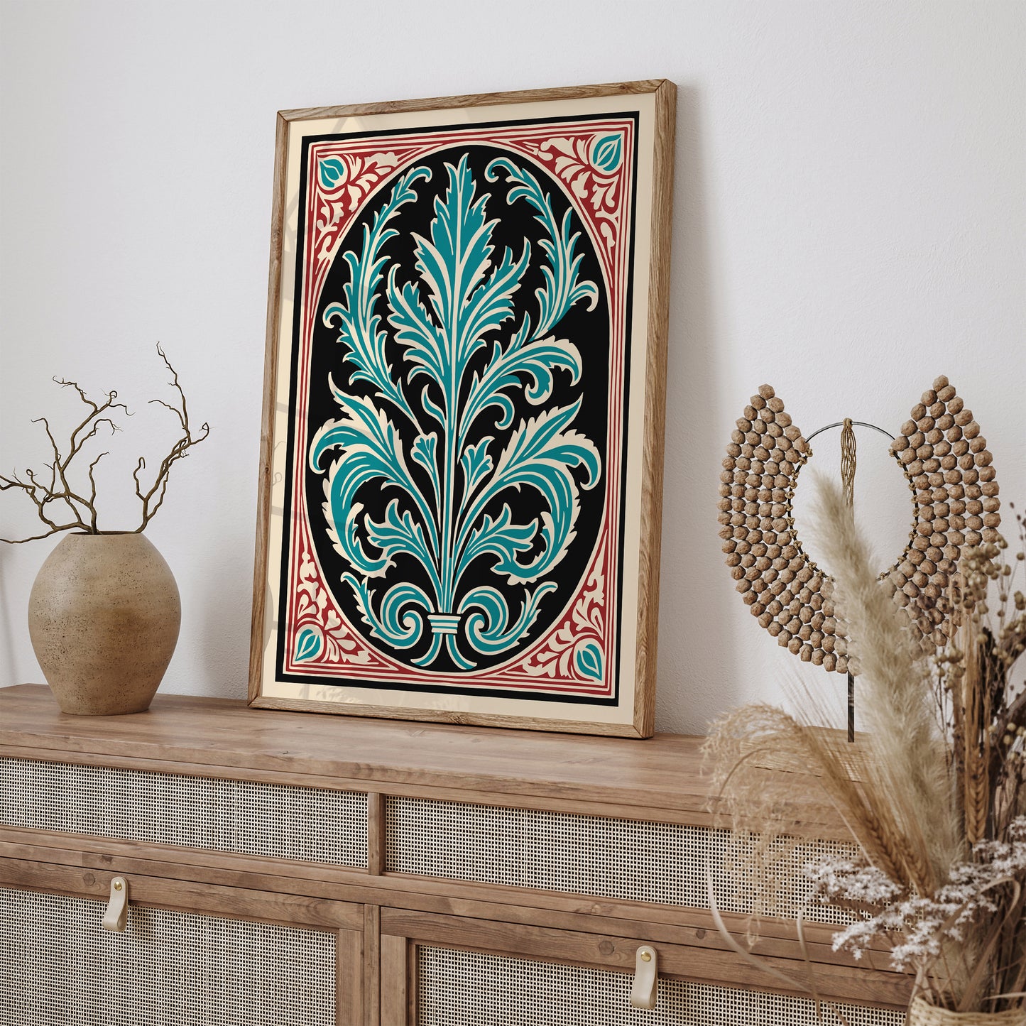 Rococo Acanthus Leaf Art Print