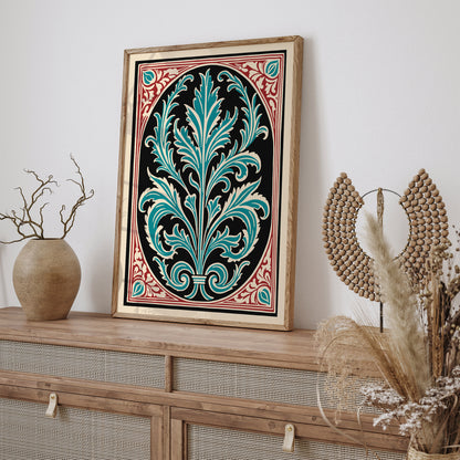 Rococo Acanthus Leaf Art Print