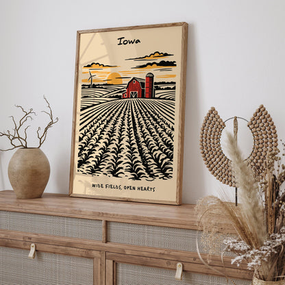 Iowa Landscape Poster