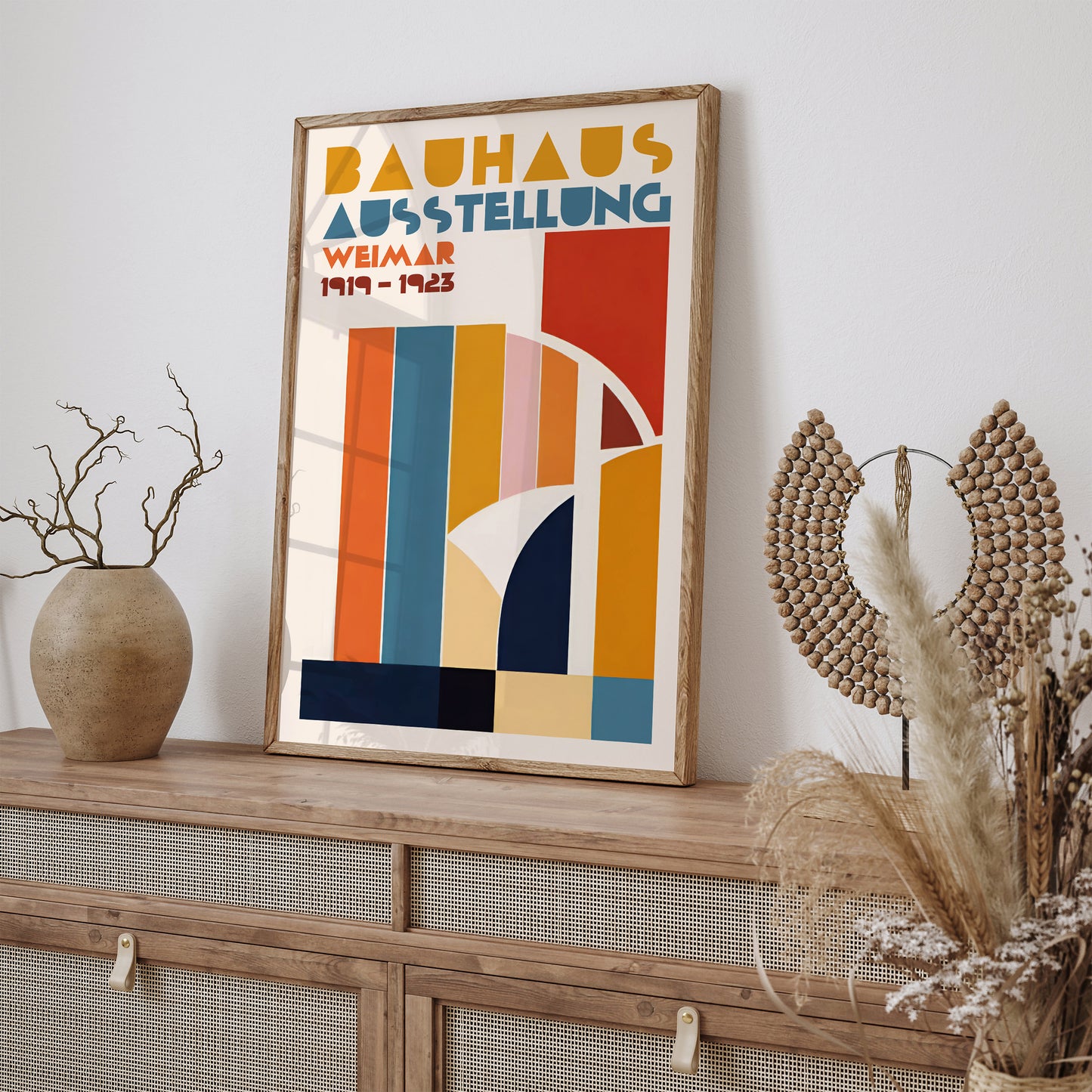 Retro Colorful Bauhaus Poster