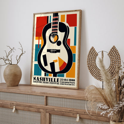 1999 Nashville Country Music Festival Poster