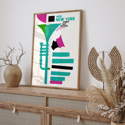 New York Street Jazz Festival Poster