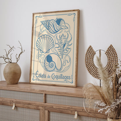 Vintage Seashells Poster