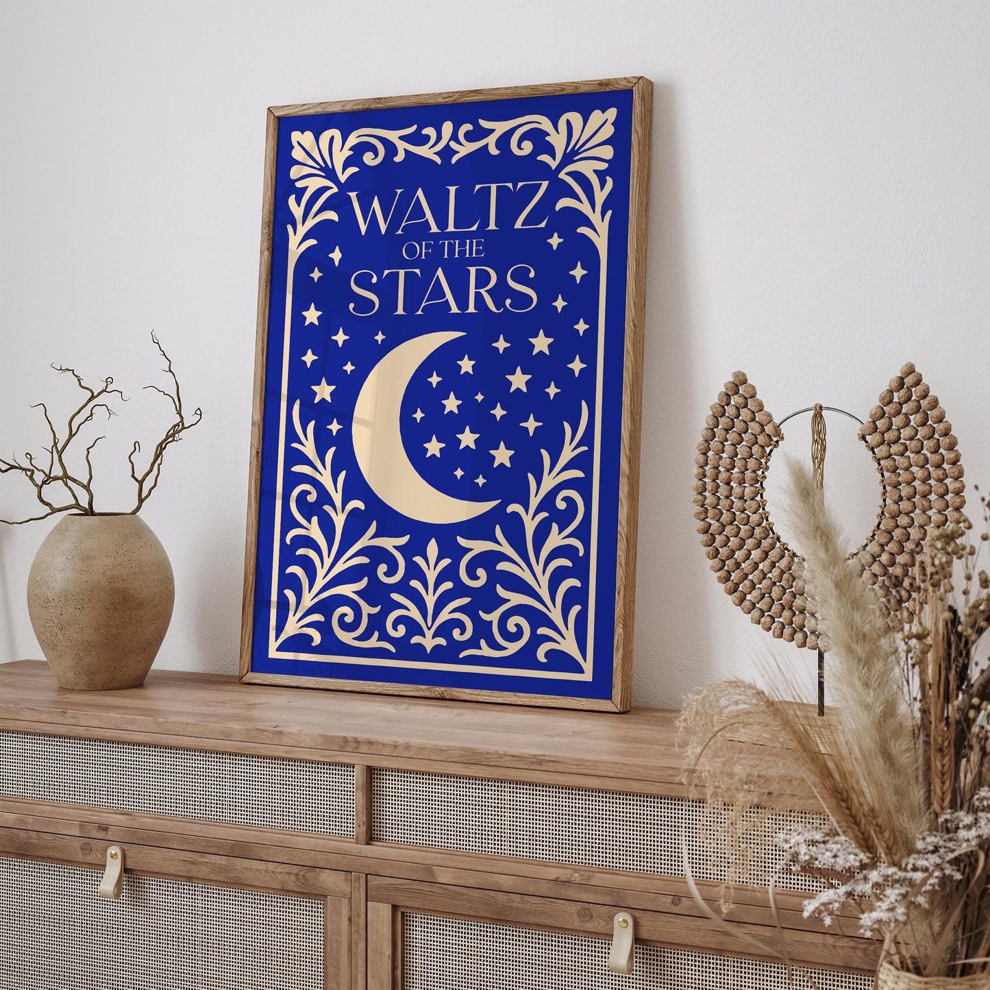 Waltz of the Stars Poster - Blue Moon Art Print