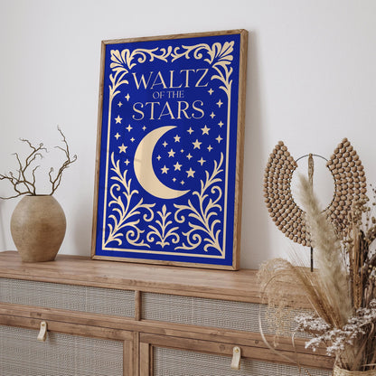 Waltz of the Stars Poster - Blue Moon Art Print