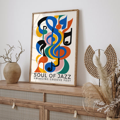 Soul of Jazz Swining Music Poster 2025