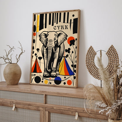 Polish Cyrk Festival Poster - Vintage Circus Wall Art