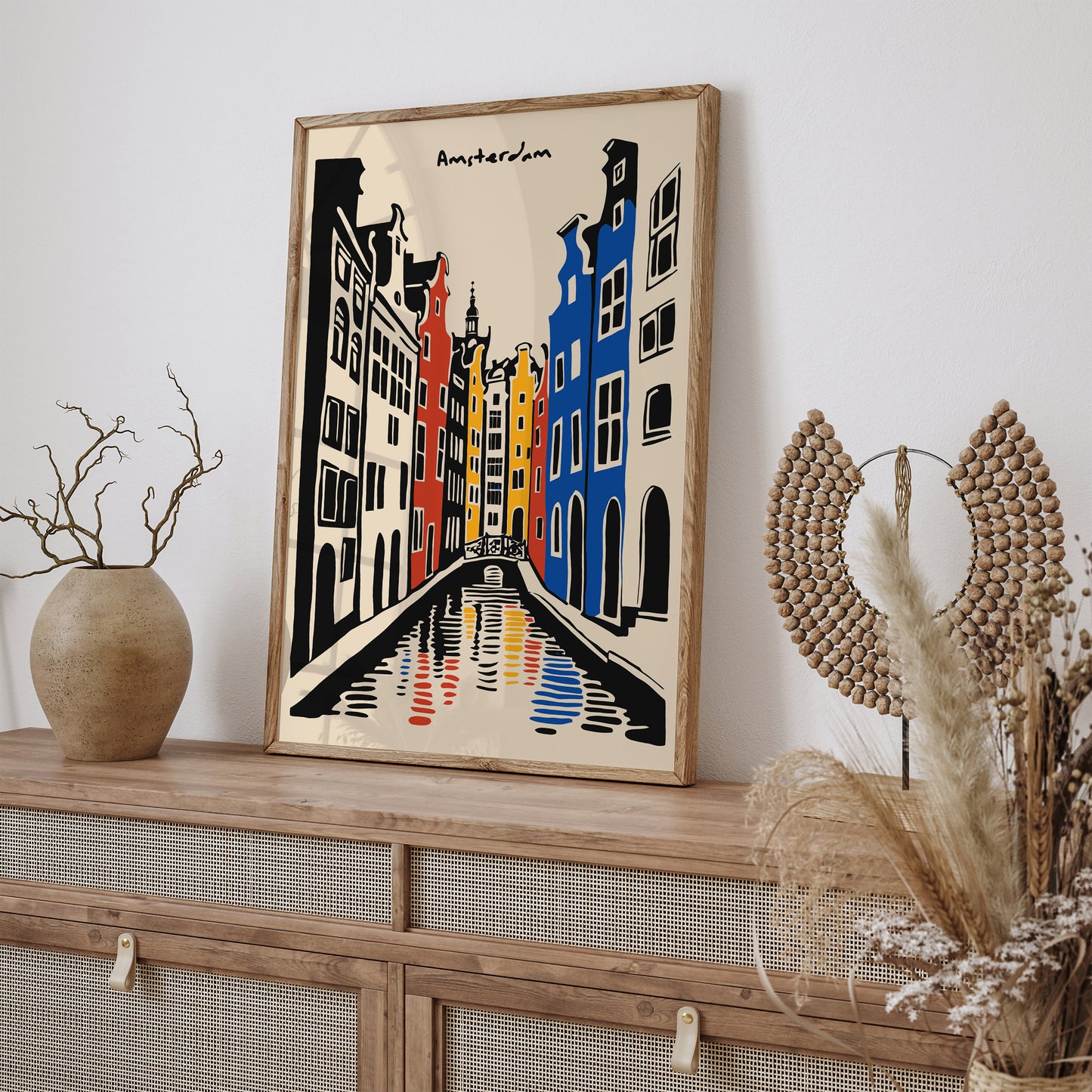 Amsterdam Ink Drawing Art Print