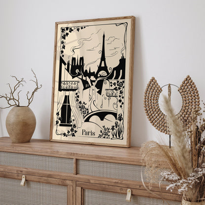 Vintage Paris Sketch Poster