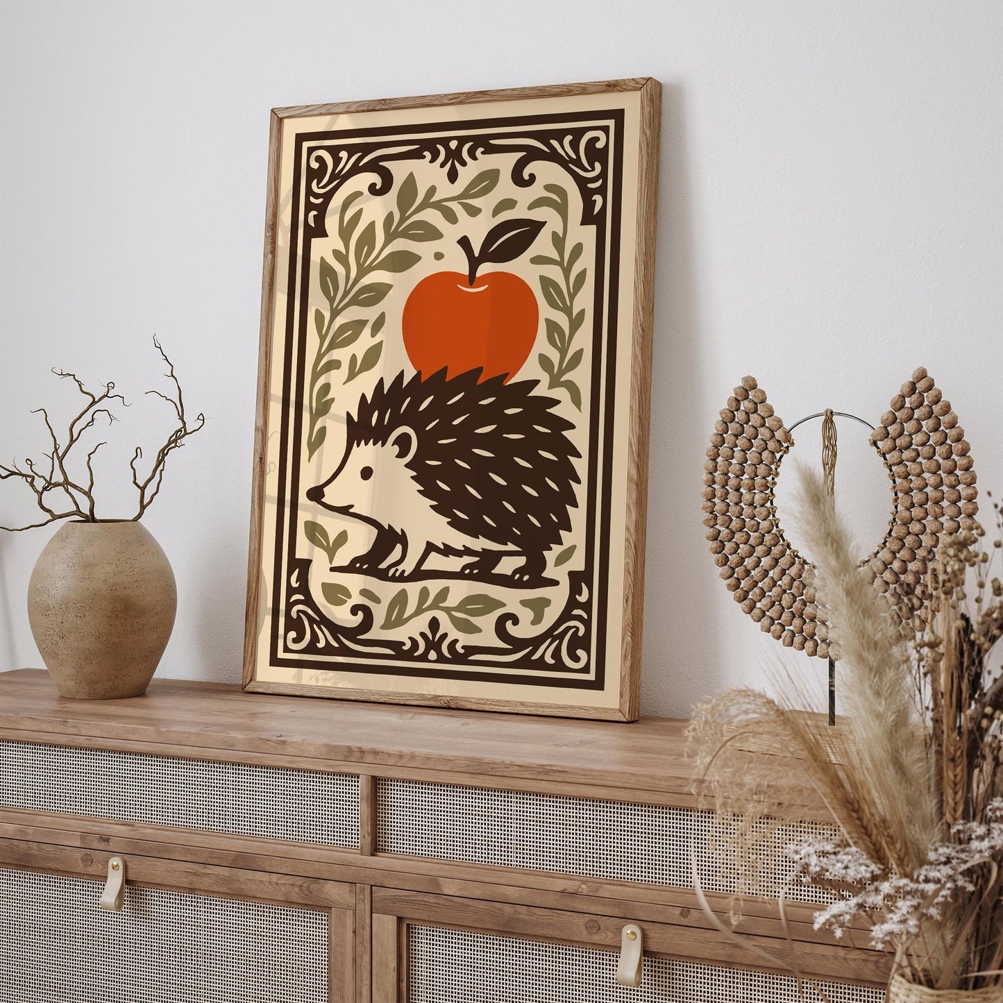 Cute Autumn Hedgehog Poster