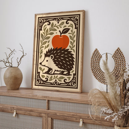 Cute Autumn Hedgehog Poster