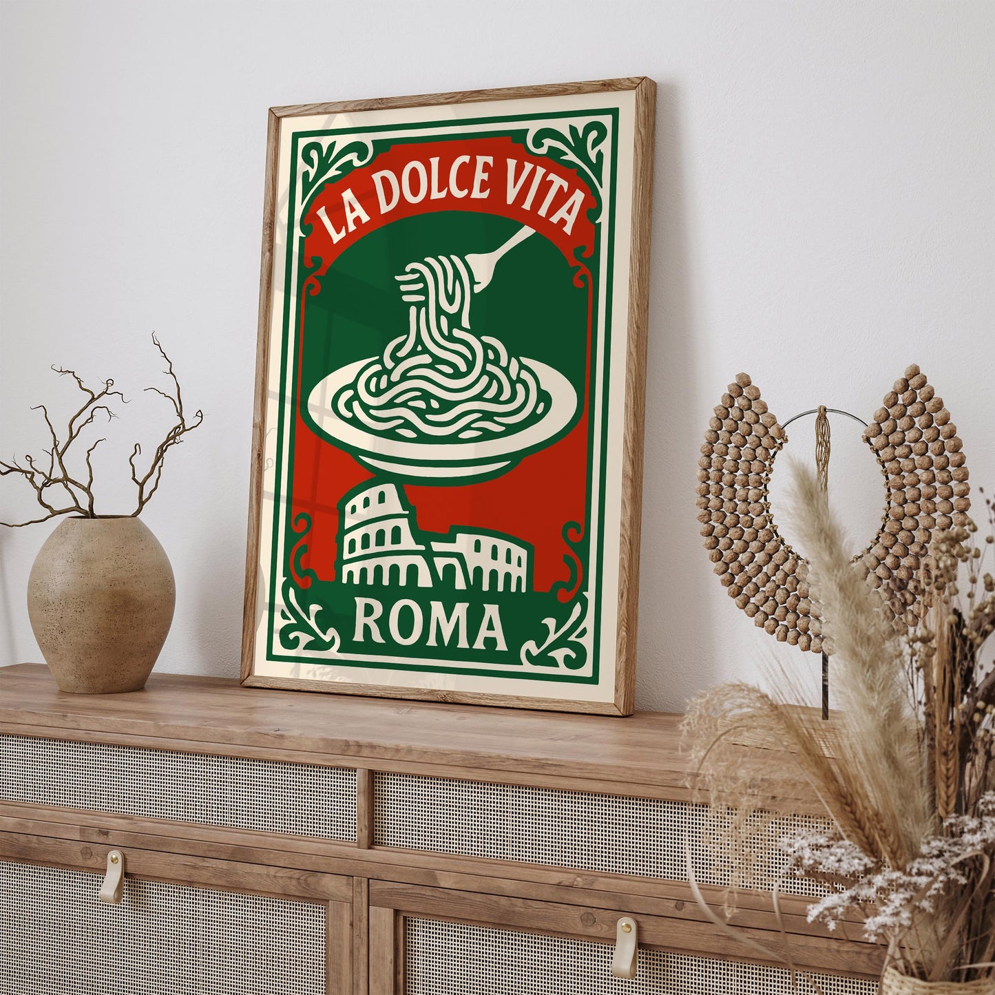 La Dolce Vita Poster - Roma Travel Art Print