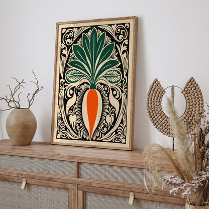 Rococo Carrot Victorian Kitchen Wall Art Decor