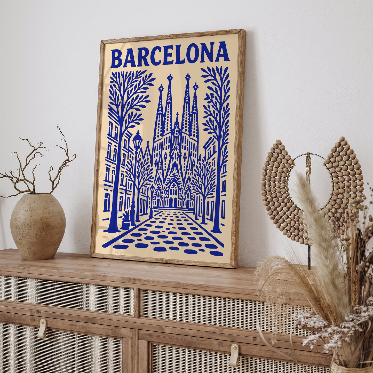 Barcelona Sagrada Familia Travel Poster