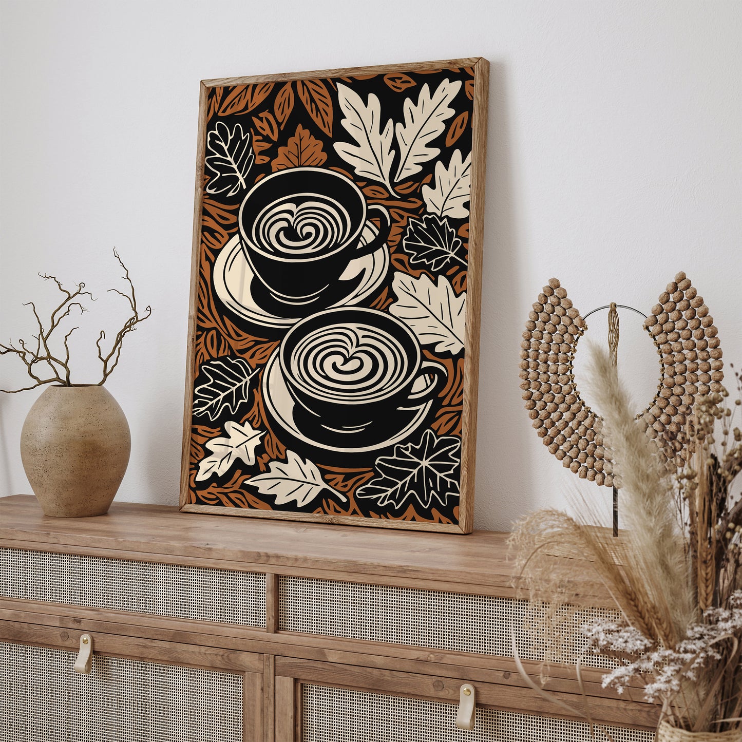 Autumn Coffee Art – Kitchen Wall Decor