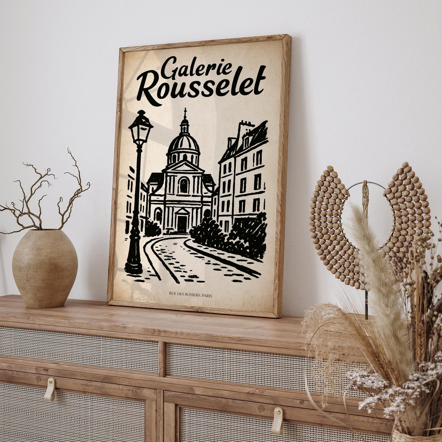 Galerie Rousselet - Rue des Rosiers Paris Art Print