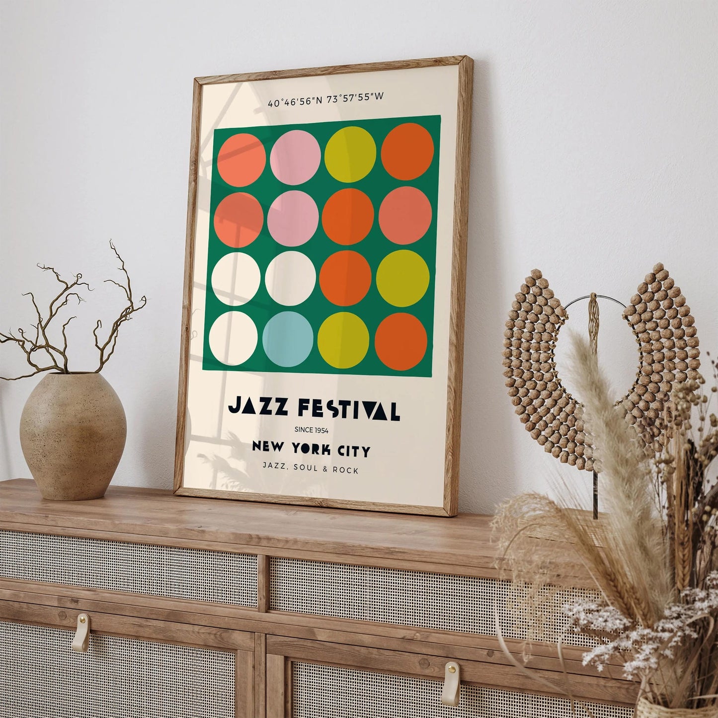 Jazz Festival NYC Poster – Central Park Vintage Wall Art