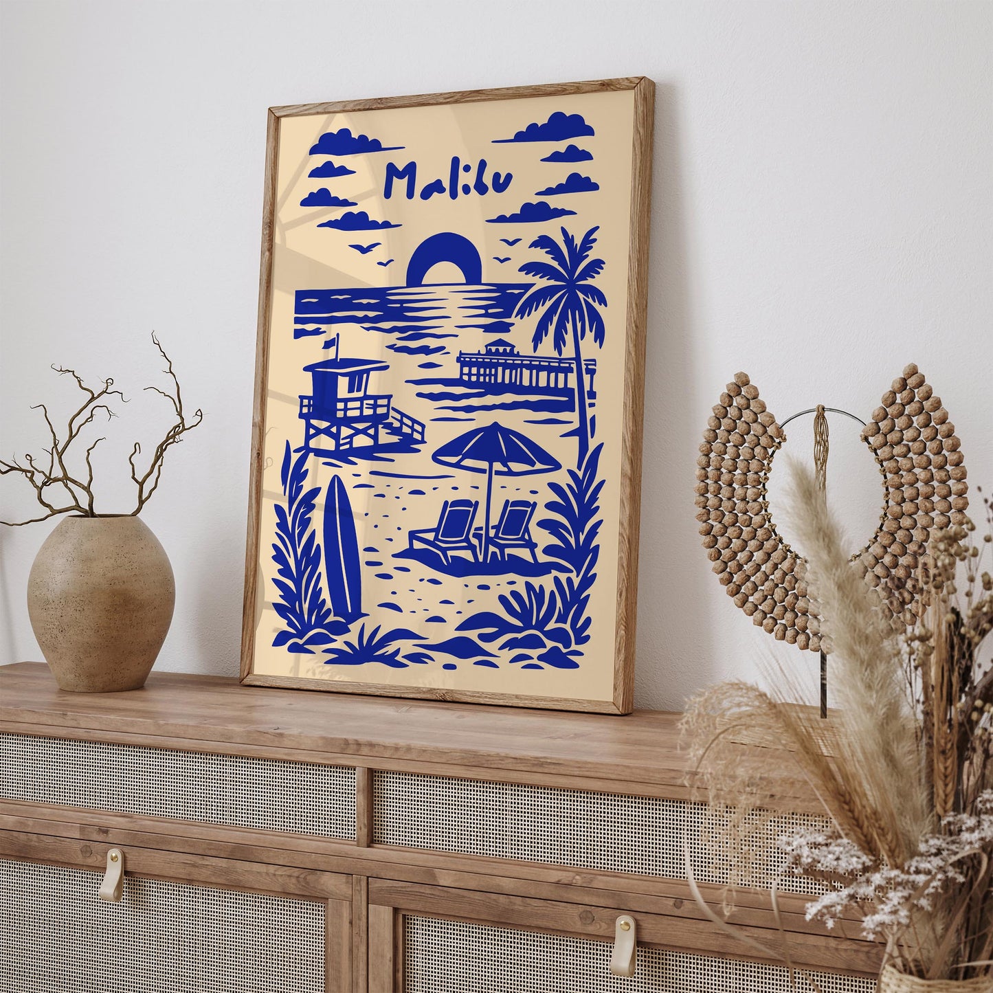 Malibu Travel Poster
