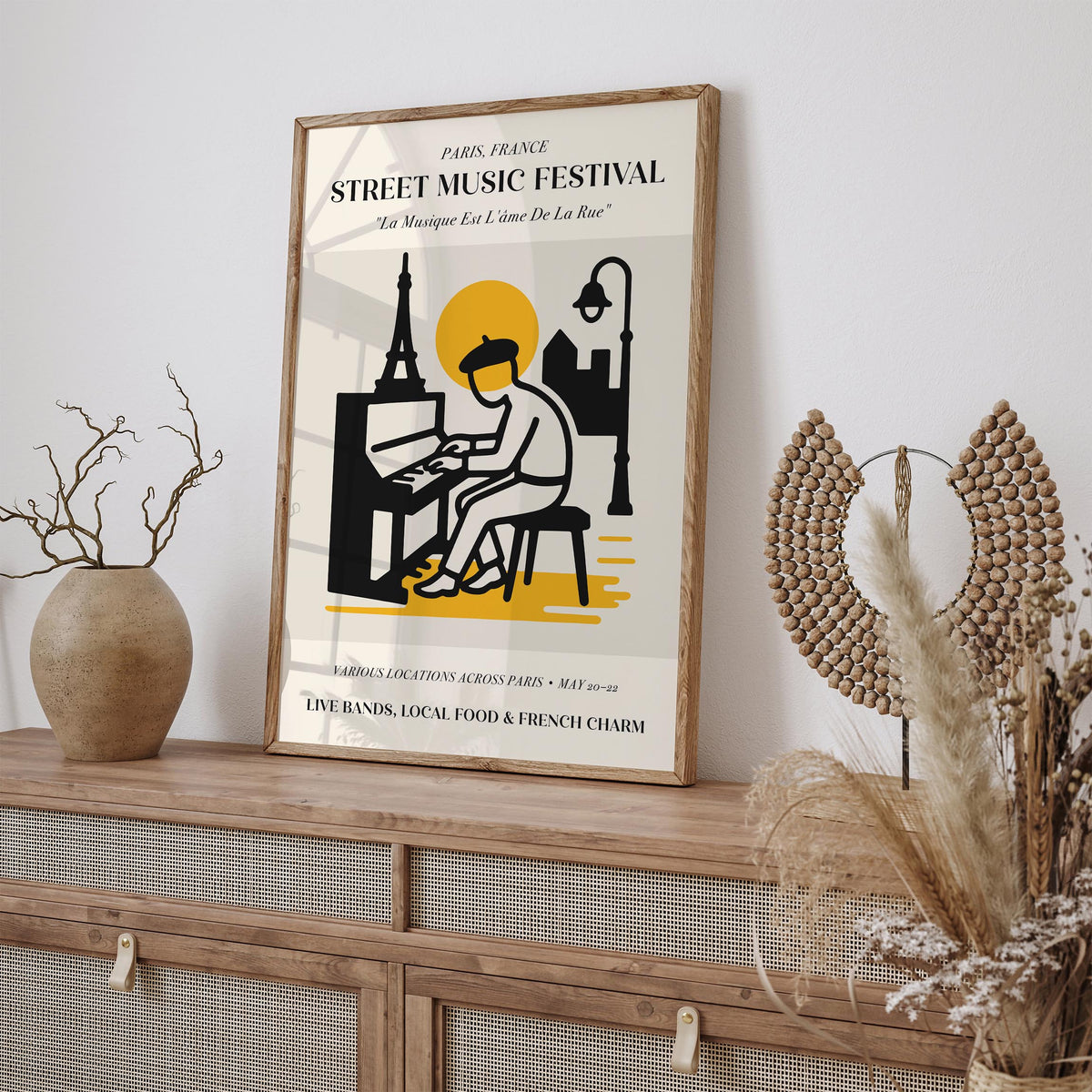 Paris Street Music Festival Art Poster