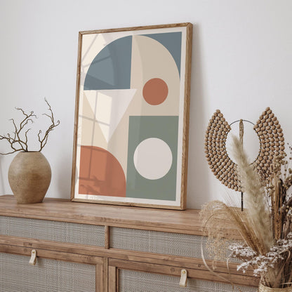 Soft Colors, Bold & Simple Shapes Print