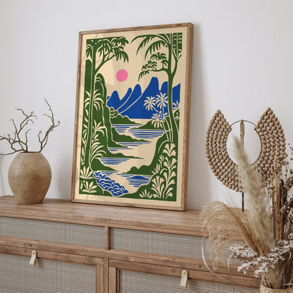 Tropical Thailand Landscape Poster