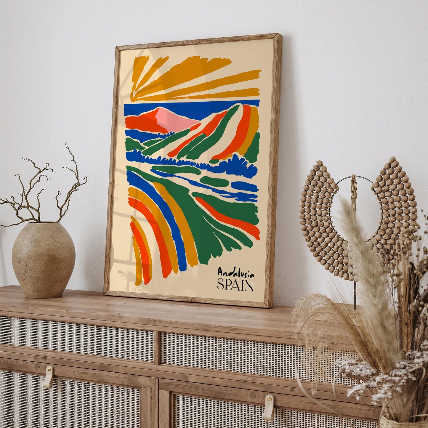 Colorful Andalusia Spain Travel Poster