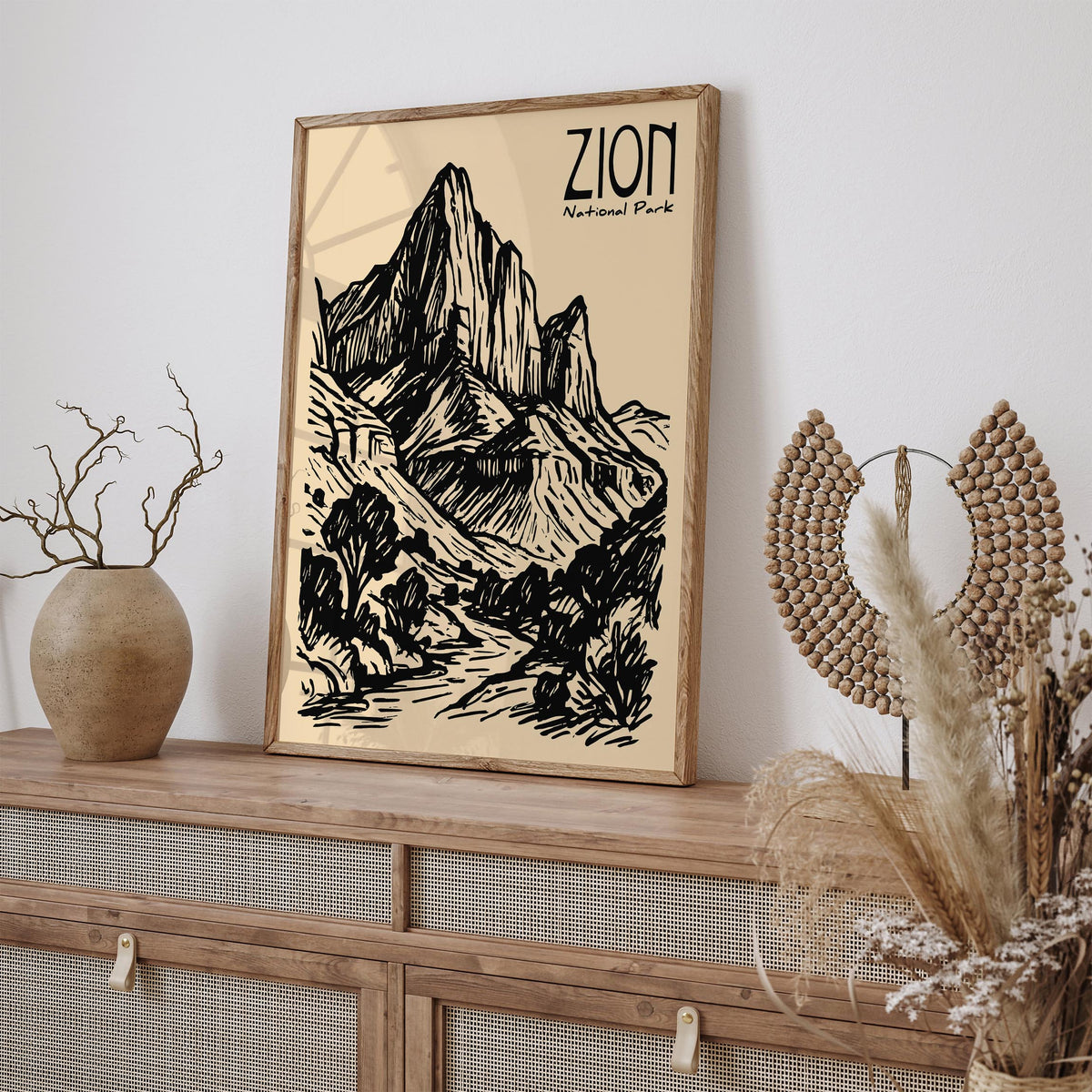 Zion National Park Vintage Travel Poster