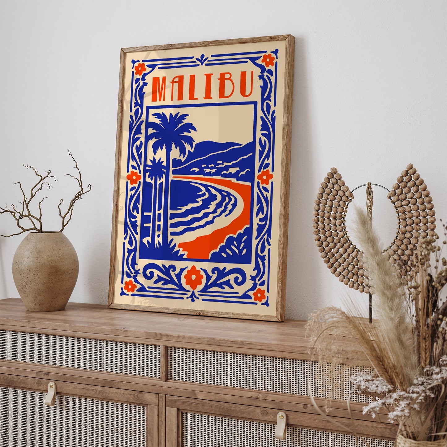 Malibu Travel Poster