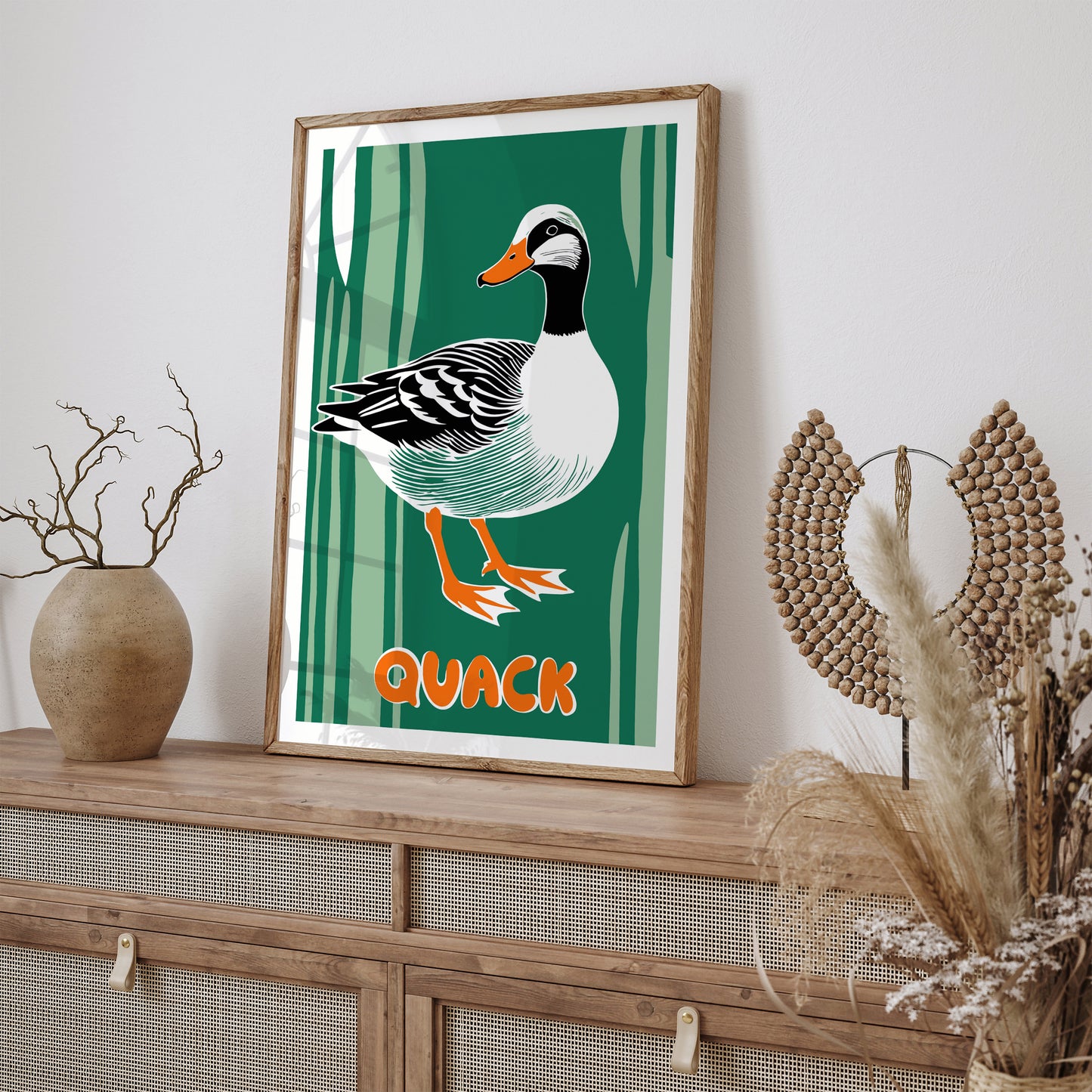 Quack - Quirky Goose Poster