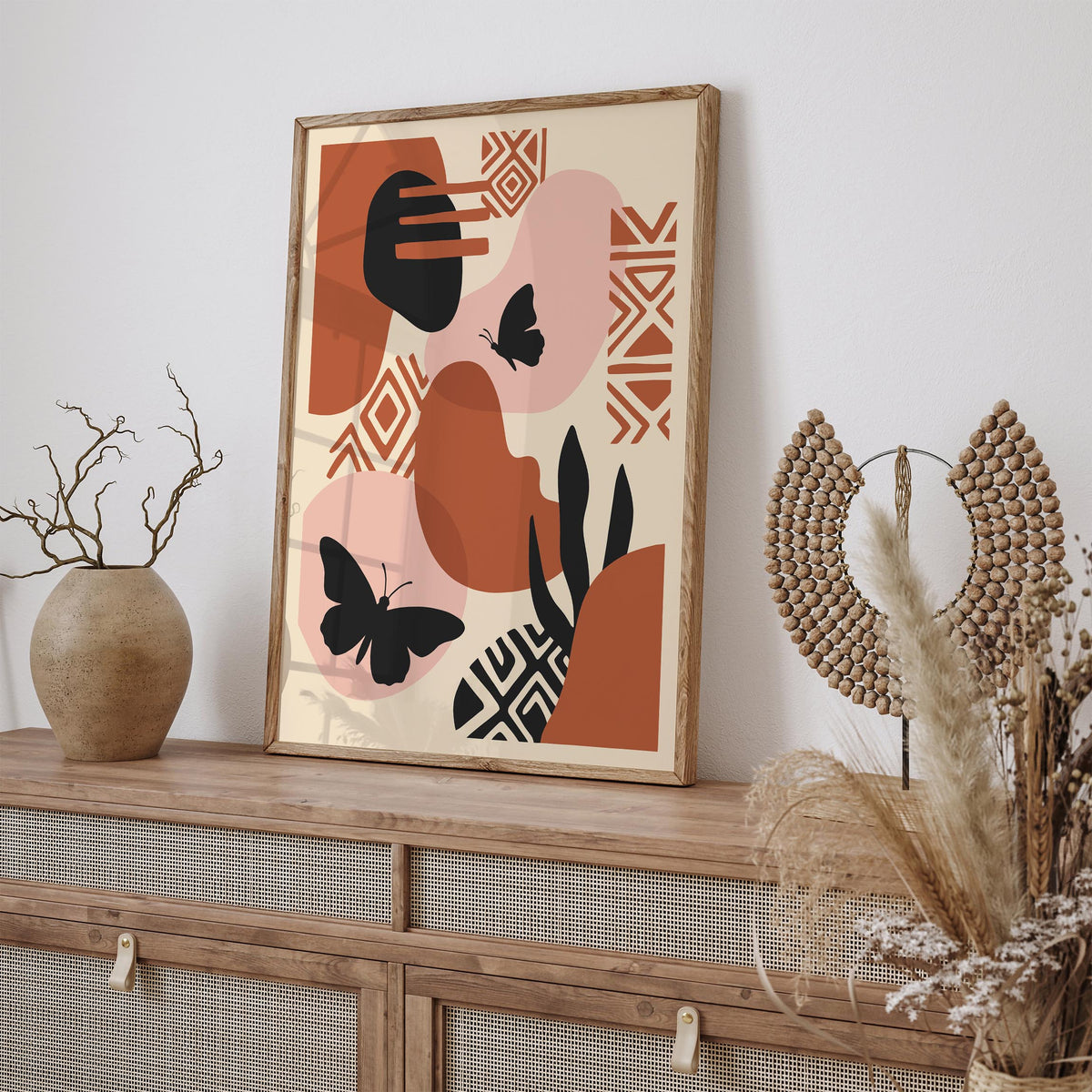 Boho Abstract Nature Art Poster